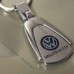 Брелок Volkswagen (Фольксваген) на ключі, овальний та сталевий на подарунок